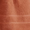 Serviette de toilette 50x100 orange terracotta en coton