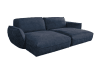 Big Sofa aus Lederimitat, dunkelblau