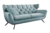 2,5-Sitzer Sofa aus Cord, hellblau