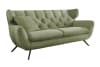 2-Sitzer Sofa aus Cord, grün