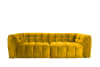 Sofa aus Samt, gelb