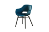 Stuhl aus Samt, blau
