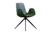 Drehbarer Stuhl aus Kunstleder, grün