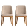 2 sillas hechas a mano en color marrón claro