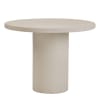 Tavolo da pranzo in microcemento, colore bianco, 120 cm