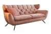 2,5-Sitzer Sofa aus Cord, rosa