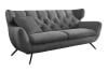 2-Sitzer Sofa aus Cord, grau