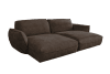Big Sofa aus Lederimitat, dunkelbraun