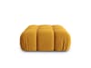 Pouf in velluto, giallo