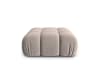 Pouf in velluto, beige