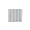 Nappe rayée bleu en coton organique H260x140cm