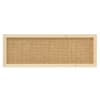 Tête de lit en bois de pin et cannage couleur naturelle 140x60cm