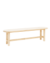 Banc en bois de sapin naturel 160x45cm