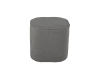 Pouf cube en tissu bouclé gris