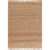 Tapis design en jute beige foncé 120x170 cm