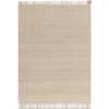 Tapis design en jute beige clair 120x170 cm