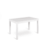 Tavolo da pranzo allungabile Bianco gambe legno 8 posti cm210x80 76h