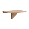 Mesa pequeña plegable de pared madera marrón