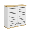 Mueble de pared con 2 puertas madera blanco