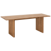 Mesa de centro de madera maciza en tono envejecido de 120cm