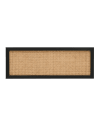 Cabecero de madera maciza y cannage en tono negro de 100x60