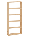 Estantería de madera maciza con 4 estantes tono medio 80,2x179,6cm