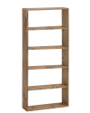 Estantería de madera maciza con 4 estantes envejecido 80,2x179,6cm