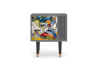 Table de chevet multicolore 1 porte L 58 cm