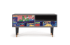 Mueble de TV multicolores 1 cajón y 1 puerta L 115 cm