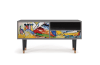 Mueble de TV multicolores 1 cajón y 1 puerta L 115 cm
