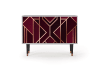 Sideboard bordeaux mit 2 Schubladen und 2 Türen L 115 cm