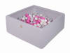 Gris claro piscina de bolas: gris/blanco perla/rosa oscuro h40
