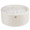 Piscine à balles sèches ronde 300 balles Supersoft Velvet Blanc: Blanc