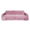 Sofá infantil prima, MeowBaby®, rosa, terciopelo 48x80x160 cm