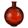 Vase bouteille en verre recyclé marron foncé H42