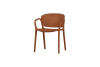 Chaise en plastique terracotta