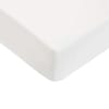 Drap housse uni coton blanc 90x190cm