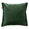 Housse de coussin vert en polyester-45x45 cm uni