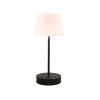 Lámpara de mesa portátil recargable con base en negro ø13cm