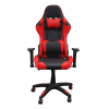 Gaming-Stuhl mit Rollen, rot