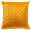 Coussin - jaune en velours 40x40 cm avec motif