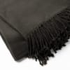 Plaid noir 150x200 cm en coton et acrylique uni