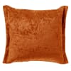 Housse de coussin orange en polyester-45x45 cm uni
