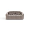 Canapé convertible express dunlopillo velours taupe 160cm