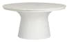 Tavolino da caffè Ferro / Vetro Bianco, 75 X 75 X 35 cm