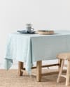 Tischdecke aus Leinen, Blau, 150x250 cm