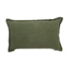 Coussin en lin vert 30x50cm