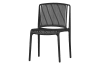 Chaise en plastique noir