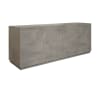 Credenza in legno, finitura in grigio cemento, 180x50 cm