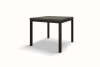 Tavolo legno, finitura acciaio, metallo antracite, allungabile 90x90